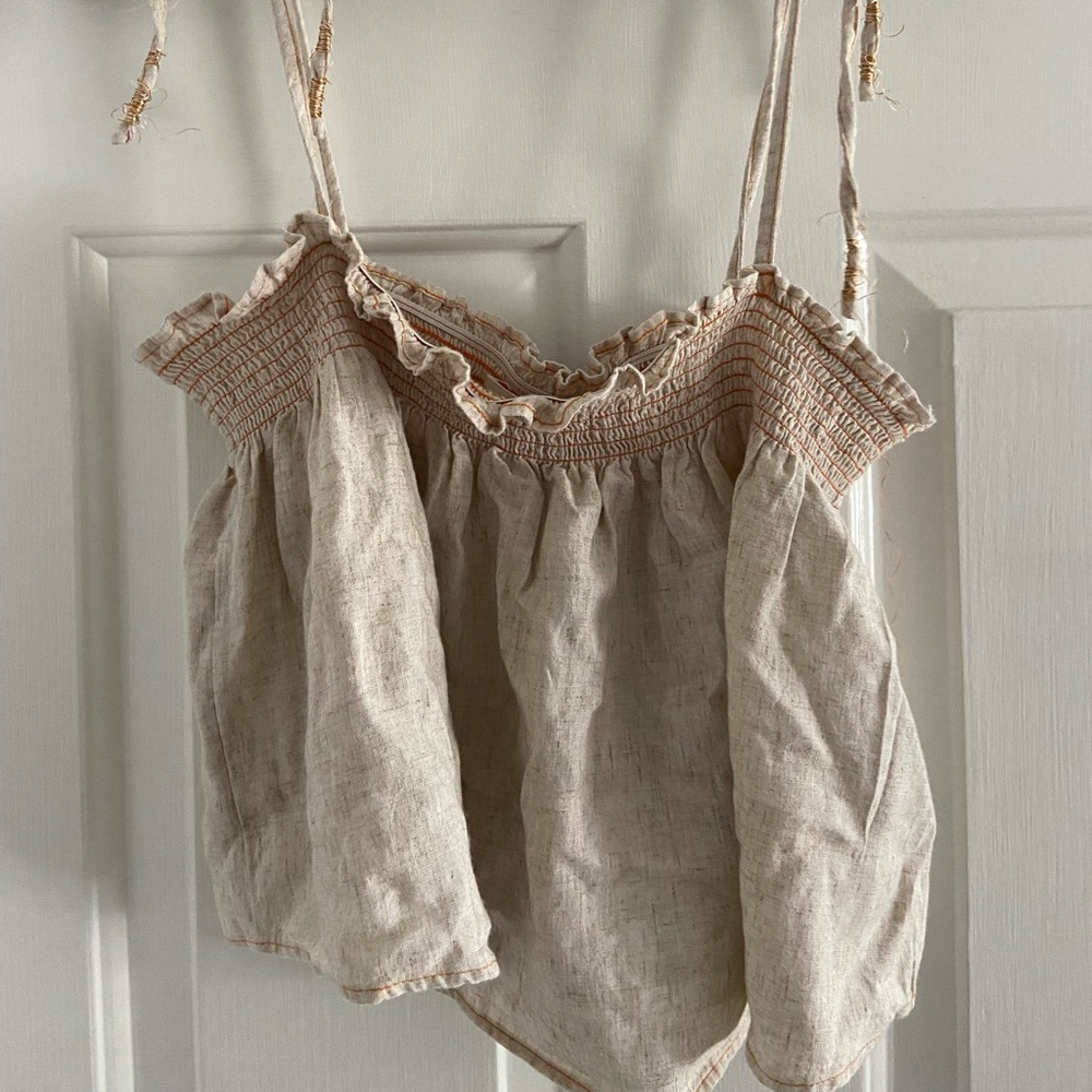 Smocked summer tank top